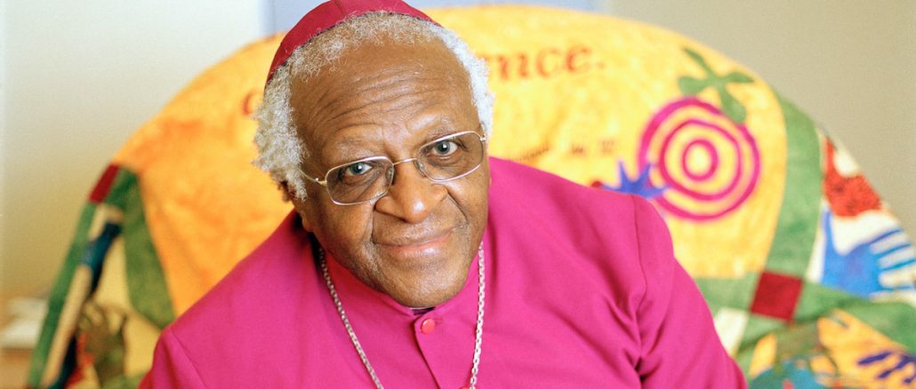 Friedensstifter Desmond Tutu, gestorben am 26. Dezember 2021